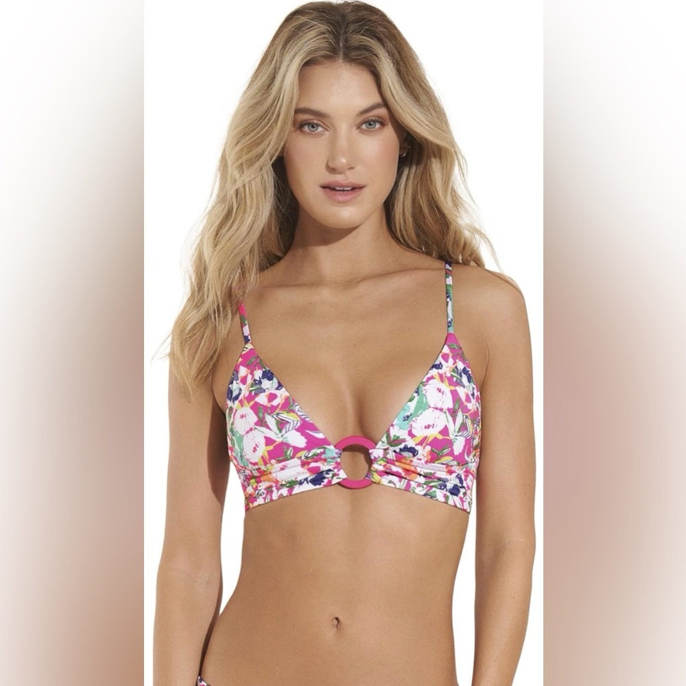 Maaji Standard Long Line Triangle Top, Zinnia - Size XL